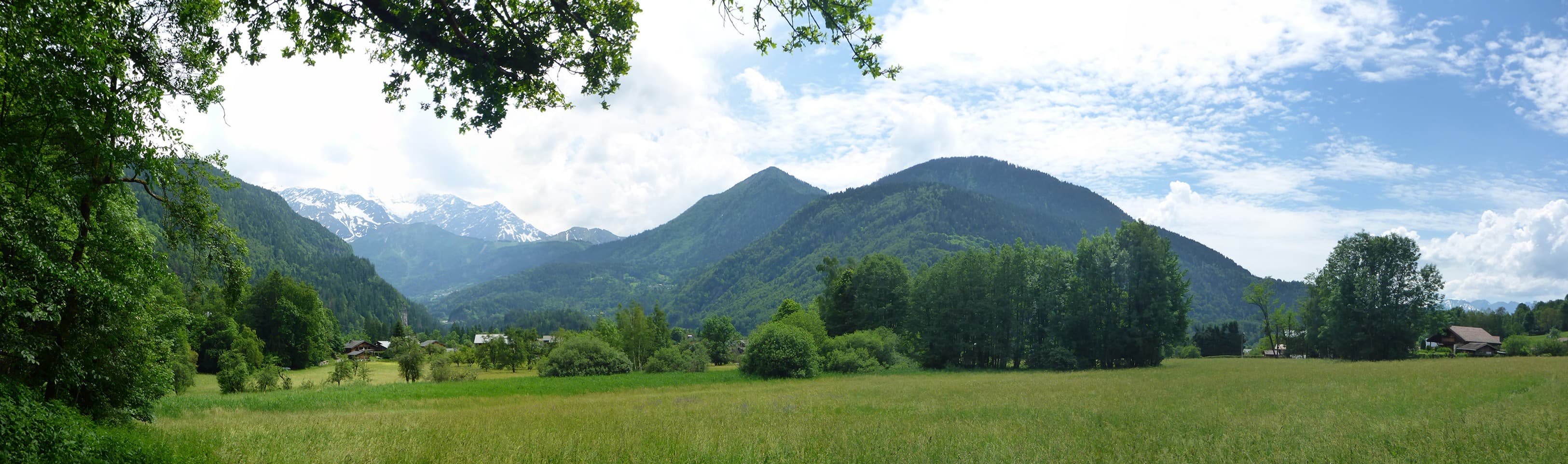 Plaine agricole de Servoz